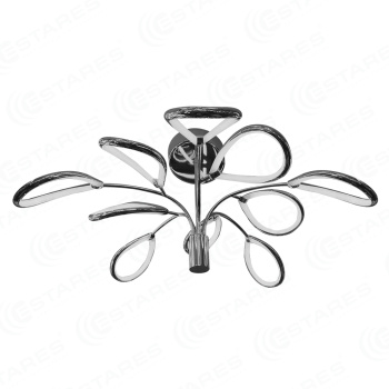 Светодиодная люстра неуправляемая MAGNOLIA CHROME 60W R-730-NW-CHROME/OPAL-220-IP20/4000K