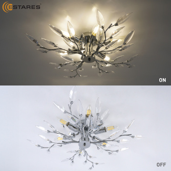 VIOLA 6xE14-600х150-CHROMECRYSTAL Озон 2