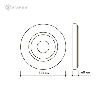 Управляемый светодиодный светильник QUADRON DOUBLE 136W R-760-WHITE-220-IP44
