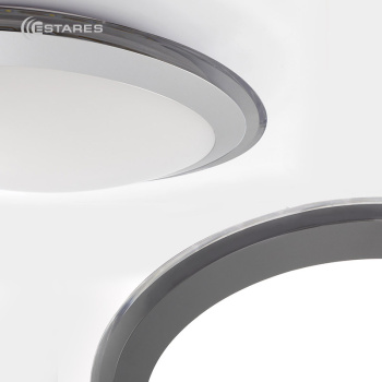 Накладной светодиодный светильник ALR-25 AC170-265V 25W d430 H90мм Серый (Холодный белый) 2400lm