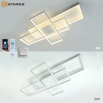 Управляемая светодиодная люстра SVEN 120W 3S-APP-900x500x80-WHITE WHITE-220-IP20