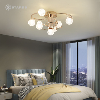 Управляемый светодиодный светильник LL GOLD 100W R-730x285-GOLD CLEAR-220-IP20, мод.LaLUNA