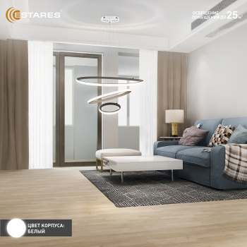 Управляемая светодиодная люстра AKRILIKA sim 70W 3R-APP-600x1100-WHITE CLEAR-220-IP20