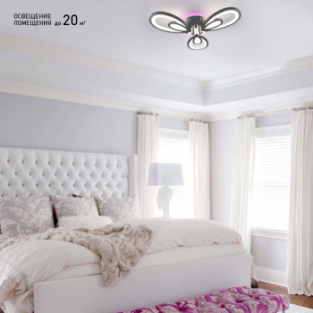 Управляемый светодиодный светильник ELLIPS RGB 60W R-580 80-RC-CHROME WHITE-220-IP20