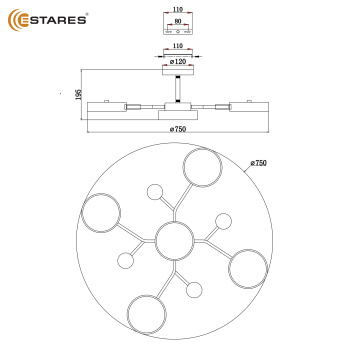 Управляемая светодиодная люстра LEVITA 75W 5R-ONOFF-750x195-WHITEWOODWHITE-220-IP20 (4)