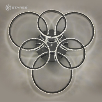  Управляемый светодиодный светильник PRINCESSA 144W 6R-660-CHROME/CRYSTALL-220-IP20