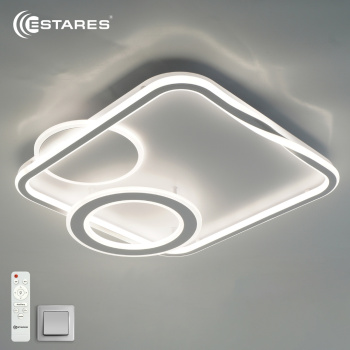 Управляемая светодиодная люстра GERMANICA 90W SR-RC-515x531x80-WHITE/WHITE-220-IP20