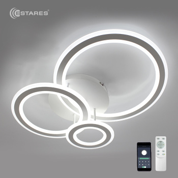 Управляемый светодиодный светильник TRIPLEX ROUND 108W 3R-APP-713х492х128-WHITE WHITE-220-IP20