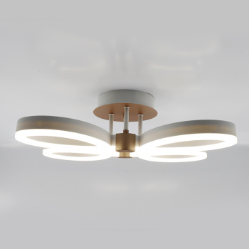 УПРАВЛЯЕМАЯ СВЕТОДИОДНАЯ ЛЮСТРА ON OFF PANDORA 44W 4R-ON OFF-500X400X150-WHITE GOLD-220-IP20