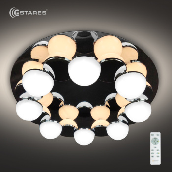 Управляемый светодиодный светильник MOLECULA 120W R-550-CHROME/WHITE-220-IP40