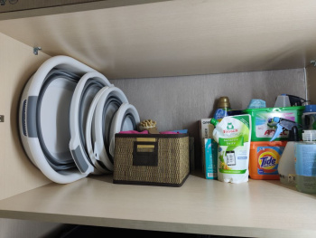 Ведро силиконовое складное ES-BC-portable-10l-32x35x24 5-white gray