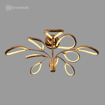 Светодиодная люстра неуправляемая MAGNOLIA GOLD 60W R-730-NW-GOLD/OPAL-220-IP20/4000K