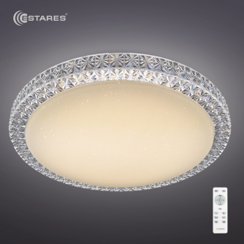 Управляемый светодиодный светильник PLUTON 60W R-520-CLEAR/SHINY-220-IP40