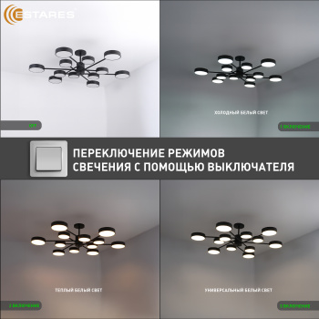 MATEO 150W 12R-ONOFF-BLACKWHITE Озон 3