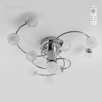 Управляемый светодиодный светильник LaLUNA 100W R-730x285-CHROME CLEAR-220-IP20