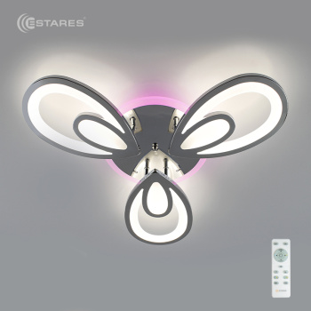 Управляемый светодиодный светильник ELLIPS RGB 60W R-580/80-RC-CHROME/WHITE-220-IP20