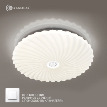 Управляемый светодиодный светильник LITECO 48W LCRC-04-400x70-DIM-WHITE/SHINY-220-IP20