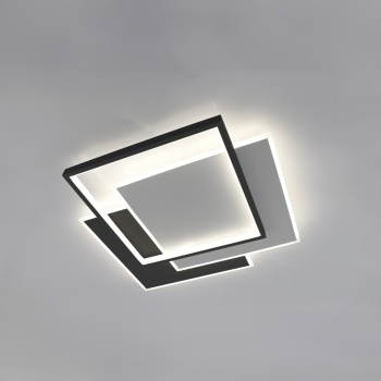 Управляемая LED люстра VG-LM 80W 3S-ON/OFF- 470x470x60-BLACK/WHITE/WHITE-220-IP20, модель VEGA