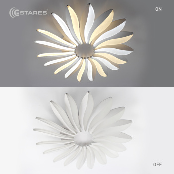 Управляемый светодиодный светильник LILIYA DOUBLE 85W R-633-WHITE-220-IP44