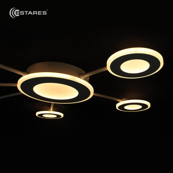 Управляемый светодиодный светильник ASSIMETRIA DOUBLE 80W R-1200 800-WHITE WHITE-220-IP44