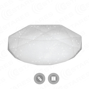 Управляемый светодиодный светильник ALMAZ 60W R-500-SHINY-220V-IP44