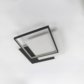 Управляемая LED люстра VG-LM 80W 3S-ON OFF- 470x470x62-BLACK WHITE WHITE-220-IP20