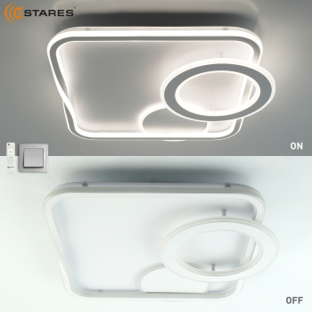 Управляемая светодиодная люстра GERMANICA 90W SR-RC-515x531x80-WHITE WHITE-220-IP20