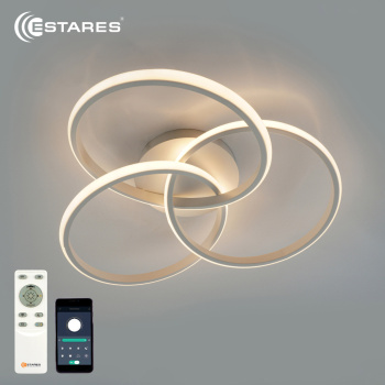 Управляемая светодиодная люстра  EVITA 80W 3R-APP-510X130-WHITE/WHITE-220-IP20