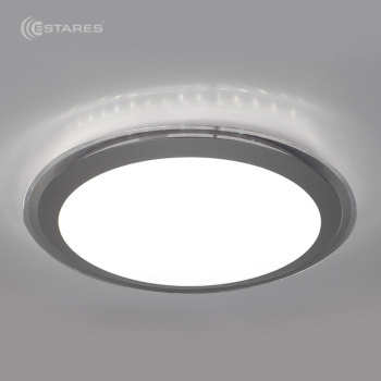 Накладной светодиодный светильник ALR-25 AC170-265V 25W d430*H90мм Серый (Холодный белый) 2400lm