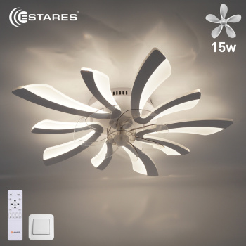 FAN ALESSIA 80W+15W R-RC-WHITEWHITE ОЗОН 10