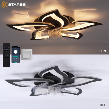 FAN ELLA 80W+18W 5F-APP-BLACKWHITE Озон 2