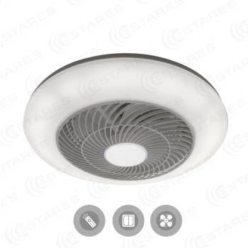 Управляемый светодиодный светильник с вентилятором FAN 72W+41W-550-white/white-220-IP20