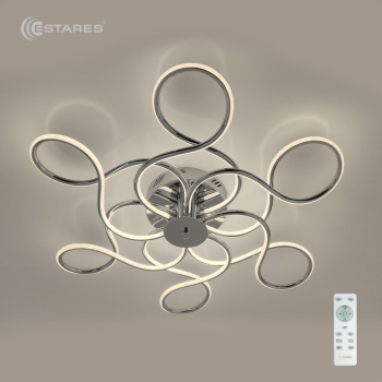 Управляемый светодиодный светильник AGAVA 120W R-CHROME/OPAL-220-IP20