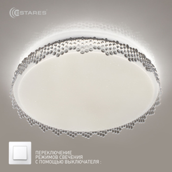 Управляемый светодиодный светильник LITECO 96W LC-05-500x70-ON/OFF-WHITE/SHINY-220-IP20