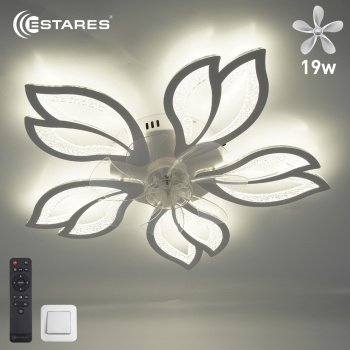 FAN ASTRA ICE 70W+19W 5F-IRC-WHITECLEARCLEAR Озон 10
