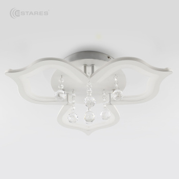 Светодиодная люстра СRYSTALwhite 02 35W R-4000K-500x160-white white-220-IP20