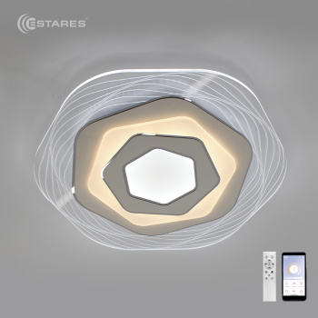 Управляемый светодиодный светильник FIGURE DOUBLE 46W R-APP-500X50-WHITE/CLEAR-220-IP20