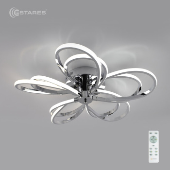 Управляемый светодиодный светильник GLORIA 120W 5R-600/130-RC-CHROME/OPAL-220-IP20