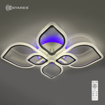 Управляемая светодиодная люстра Amalia RGB 100W+10W 6R-920x660x130-WHITE/WHITE-220-IP20