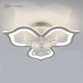 Светодиодная люстра СRYSTALwhite 02 35W R-4000K-500x160-white/white-220-IP20