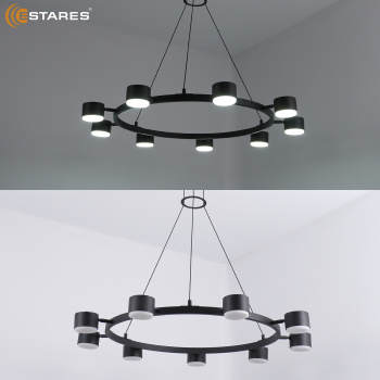 LAMPADA 9xGX53 black Озон 2