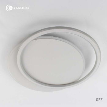 Управляемая светодиодная люстра STANDART 80W 2R-ON OFF- 485x410x50-WHITE WHITE-220-IP20