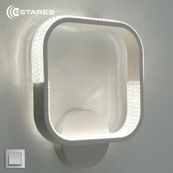 Управляемый светодиодный светильник, бра MISTER 25W S-ON OFF-300x250-WHITE CLEAR-220-IP20