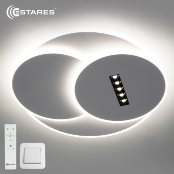 Управляемый светодиодный светильник STERREN 95W 3R 5DL-RC-495x55-WHITE/BLACK/WHITE-220-IP20