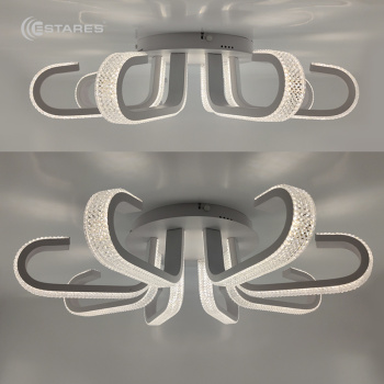 Управляемый светодиодный светильник MEDUSA akrilika 160W R-800-WHITE CLEAR-220-IP20