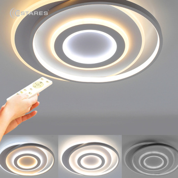 Управляемый светодиодный светильник GEOMETRIA ROUND 60W R-460x57-WHITE WHITE-220-IP44