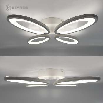 Управляемая светодиодная люстра ROOM 60W 4OV-APP-560x65-WHITE WHITE-220-IP20