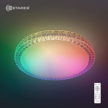 Управляемый светодиодный светильник PLUTON RGB 40W R-400-SHINY/WHITE-220-IP44 /2020