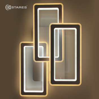 Управляемый светодиодный светильник TRIPLEX DOUBLE 170W 3L-900x600x140-RC-WHITE/WHITE-220-IP20