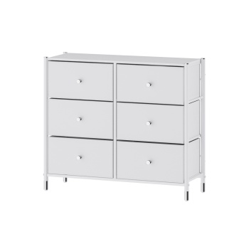 COMMOD classic 3F-6D-WHITE/SILVER-89x30x78 комод-макси плюс